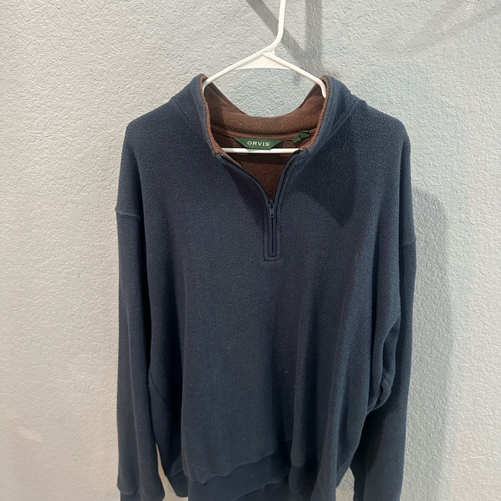 Orvis Men's Blue Sweater